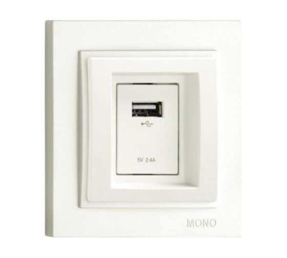 Розетка Usb MONO ELECTRIC Despına Слоновая Кость 102-010005-144