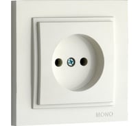 Розетка без заземления MONO ELECTRIC Despına керамика, Слоновая Кость 102-010007-116