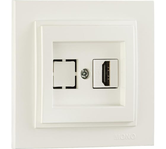 Розетка Hdmi MONO ELECTRIC Despına Белая 102-190005-145 1