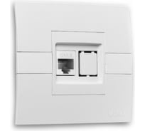 Розетка компьютерная MONO ELECTRIC Eco (Rj45 Cat 6) Желтая 101-090104-125