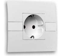 Розетка MONO ELECTRIC Eco, с заземлением, Зеленая 101-030107-117