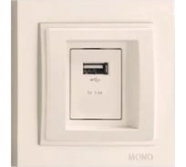 Розетка Usb MONO ELECTRIC Larıssa Слоновая Кость 103-010105-144