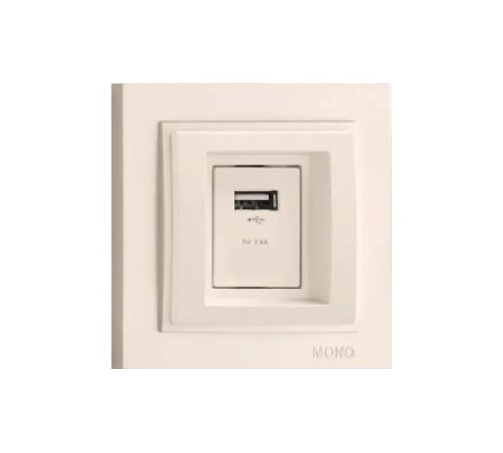 Розетка Usb MONO ELECTRIC Larıssa Слоновая Кость 103-010105-144