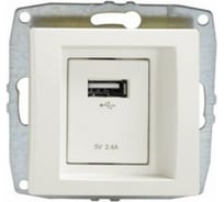 Розетка Usb MONO ELECTRIC L / D Механизм Слоновая Кость 500-000105-144