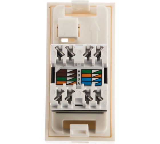 Компьютерная розетка KOPOS RJ-45 Cat. 6E QUADRO QD 45X22.5-RJ45/6_HB