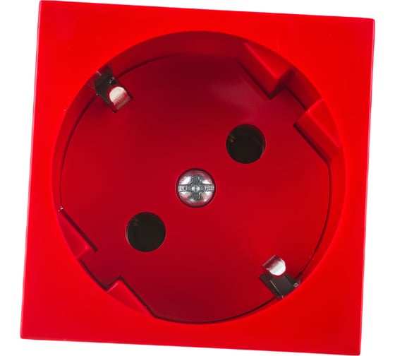 Розетка KOPOS QUADRO красная 16 A, 250 V AC QS 45X45_BB