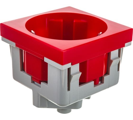 Розетка KOPOS QUADRO красная 16 A, 250 V AC QS 45X45_BB