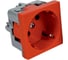 Розетка KOPOS QUADRO красная 16 A, 250 V AC QS 45X45_BB 1