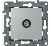 Розетка TV Legrand DIY Valena Алюминий единственная 1,5 дБ*694345