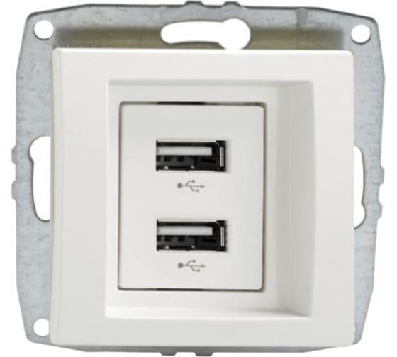 Розетка USB -зарядка Mono Electric 2-гнезда L/D механизм 500-001905-178 1