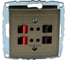 Розетка MONO ELECTRIC L / D Механизм ( Hı-Fı ) 2 Входа Бронза 500-002305-142 1