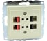 Розетка MONO ELECTRIC L / D Механизм ( Hı-Fı ) 2 Входа Слоновая Кость 500-000105-142 1