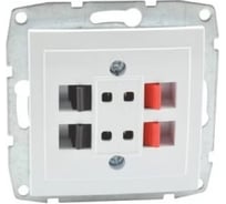 Розетка MONO ELECTRIC L / D Механизм ( Hı-Fı ) 2 Входа Белая 500-001905-142