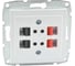 Розетка MONO ELECTRIC L / D Механизм ( Hı-Fı ) 2 Входа Белая 500-001905-142 1