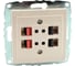 Розетка MONO ELECTRIC L / D Механизм ( Hı-Fı ) 2 Входа Кремовая 500-001705-142 1