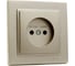 Розетка без заземления MONO ELECTRIC Despına керамика, Титан 102-222207-116 1