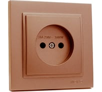 Розетка без заземления MONO ELECTRIC Despına керамика, Бронза 102-232307-116