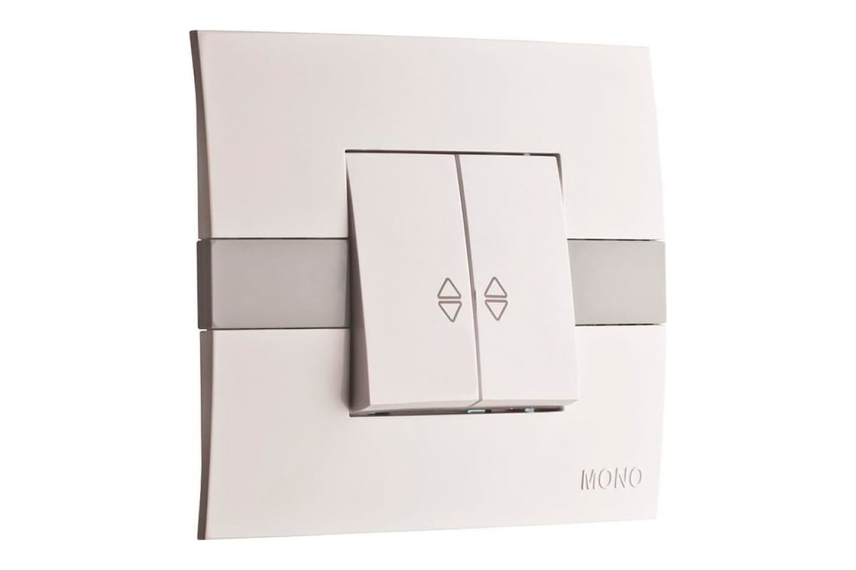 2-клавишный проходной выключатель MONO ELECTRIC Eco Желтый 101-090101 ...