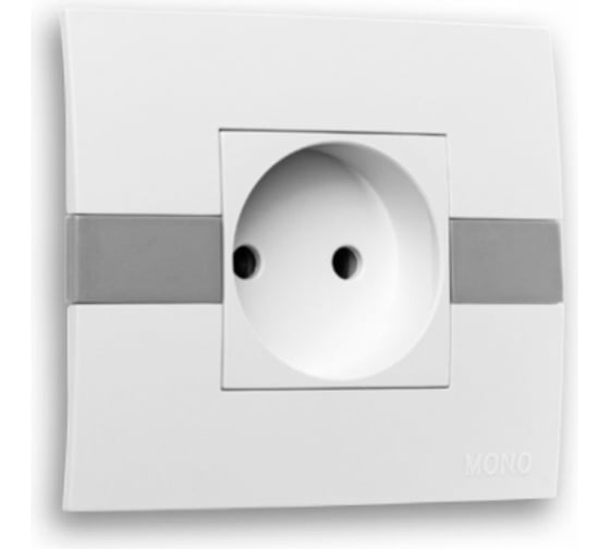 Розетка MONO ELECTRIC Eco без заземления, Зеленая 101-030106-116 1
