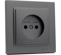Розетка без заземления MONO ELECTRIC Despına керамика, Графит 102-202007-116
