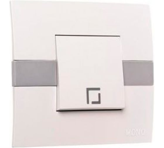 1 клавишный проходной выключатель MONO ELECTRIC Eco Желтый 101-090101-109 1