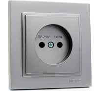 Розетка без заземления MONO ELECTRIC Despına керамика, Серебро 102-212107-116
