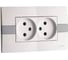 Розетка 2-я MONO ELECTRIC Eco с заземлением, Желтая 101-090104-120 1
