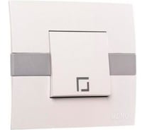 1-клавишный проходной выключатель с подсветкой MONO ELECTRIC Eco Светло-сиреневый 101-100101-110