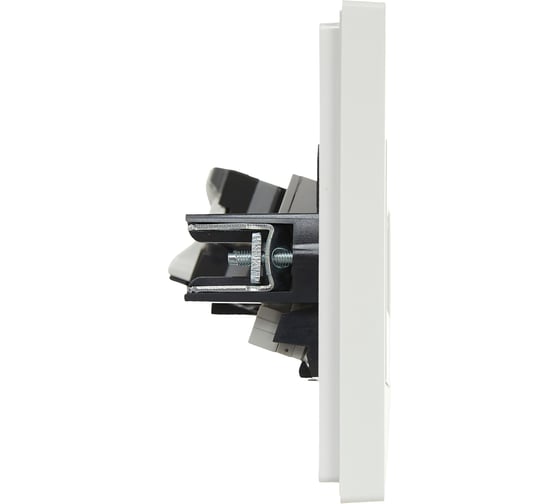 Двойная розетка RJ11+RJ45 IEK FORTEPIANO категория 5E FP235 белый FP-KT20-O-1-K01