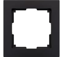 Рамка 1-местная Smartbuy пластик, черная, "Нептун" SBE-06b-Plastic-FR-1