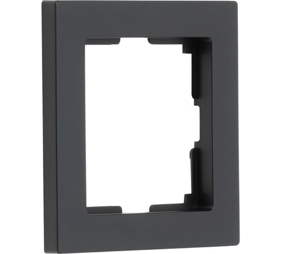 Рамка 1-местная Smartbuy пластик, черная, "Нептун" SBE-06b-Plastic-FR-1