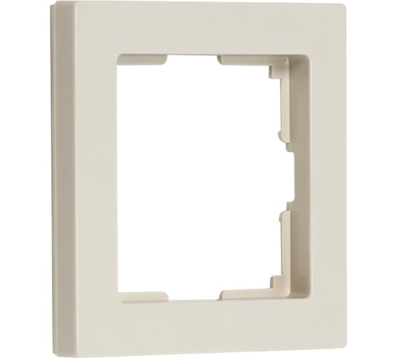 Рамка 1-местная Smartbuy пластик, бежевая, "Нептун" SBE-06i-Plastic-FR-1