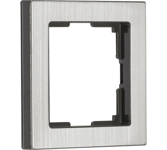 Рамка 1-местная Smartbuy пластик, серый никель, "Нептун" SBE-06gn-Metal-FR-1