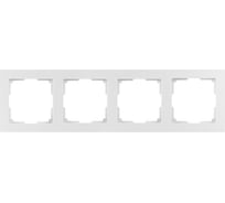Рамка 4-местная Smartbuy пластик, белая, "Нептун" SBE-06w-Plastic-FR-4