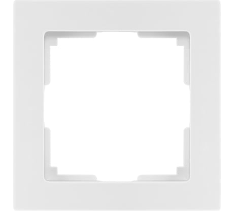 Рамка 1-местная Smartbuy пластик, белая, "Нептун" SBE-06w-Plastic-FR-1