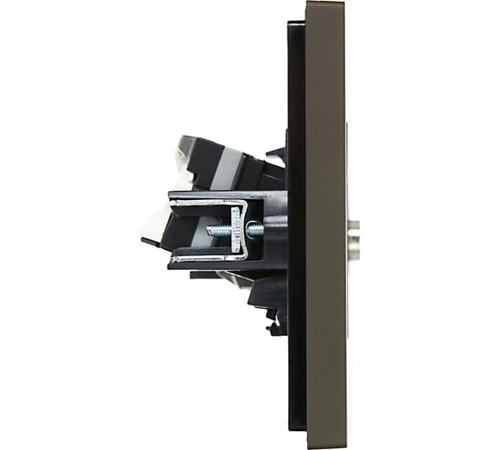 Двойная розетка TV+RJ45 IEK FORTEPIANO категория 5E FP336 серый FP-AK20-1-K03