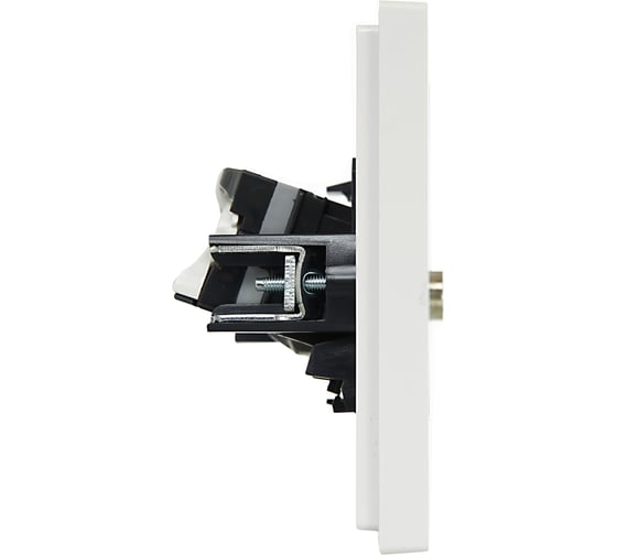 Двойная розетка TV+RJ45 IEK FORTEPIANO категория 5E FP236 белый FP-AK20-1-K01