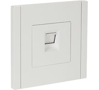 Розетка компьютерная IEK FORTEPIANO RJ45 категория 6 FP231 белый FP-K10-2-K01