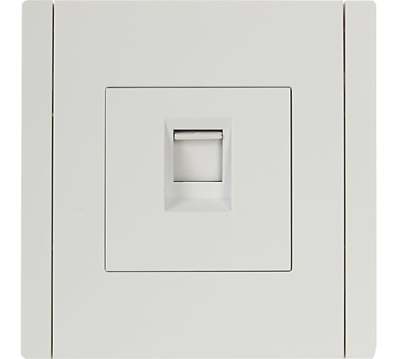 Розетка компьютерная IEK FORTEPIANO RJ45 категория 6 FP231 белый FP-K10-2-K01