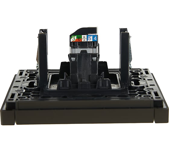 Розетка компьютерная IEK FORTEPIANO RJ45 категория 5E FP332 серый FP-K10-1-K03