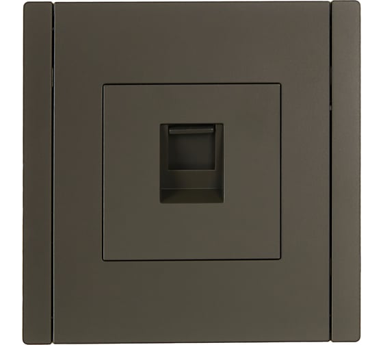 Розетка компьютерная IEK FORTEPIANO RJ45 категория 5E FP332 серый FP-K10-1-K03