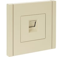Розетка компьютерная IEK FORTEPIANO RJ45 категория 5E FP432 ваниль FP-K10-1-K10