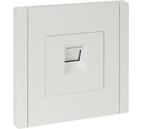 Розетка компьютерная IEK FORTEPIANO RJ45 категория 5E FP232 белый FP-K10-1-K01