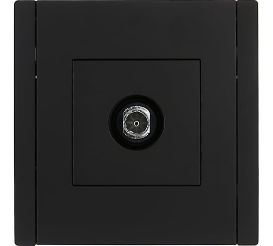 Розетка TV оконечная IEK FORTEPIANO FP128 черный FP-A10-O-K02