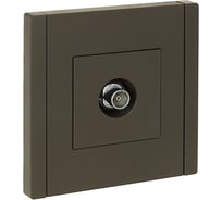 Розетка TV оконечная IEK FORTEPIANO FP328 серый FP-A10-O-K03