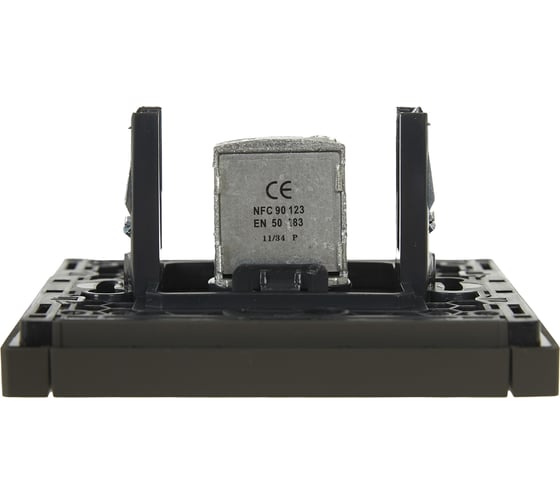 Розетка TV проходная IEK FORTEPIANO FP329 серый FP-A10-P-K03