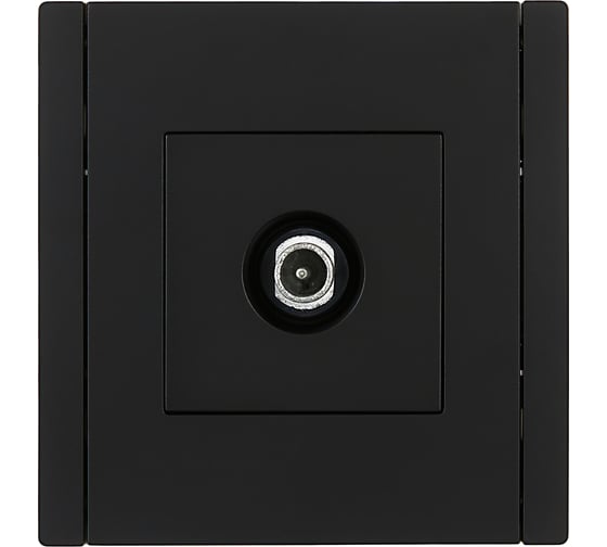 Розетка TV проходная IEK FORTEPIANO FP129 черный FP-A10-P-K02