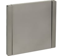 Выключатель 1-клавишный проходной IEK FORTEPIANO 10А FP503 сталь FP-V12-0-10-1-K46