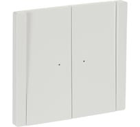 Выключатель 2-клавишный проходной IEK FORTEPIANO с индикацией 10А FP208 белый FP-V22-1-10-1-K01