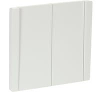 Выключатель 2-клавишный проходной IEK FORTEPIANO 10А FP207 белый FP-V22-0-10-1-K01